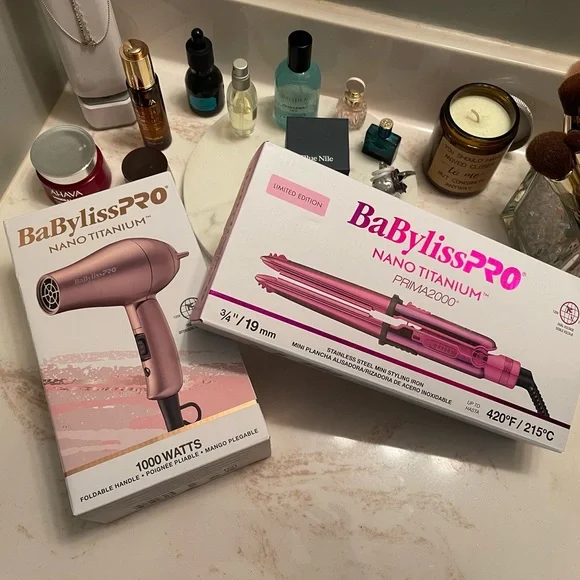 ❌BaBylissPRO Nano Titanium Hair Dryer and Straightener Set Mini LIMITED Edition❌ - Picture 11 of 11